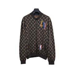 루이비통 x NBA 그래픽 블루종 자켓 (XXL)