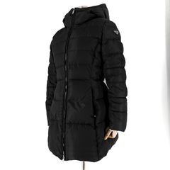 ◆백화점구매◆ 프라다 삼각로고 리나일론 여성 롱 패딩 점퍼