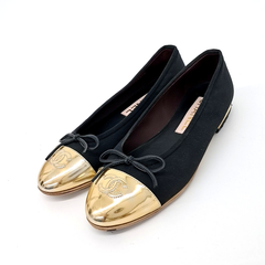 샤넬 투톤 플랫슈즈