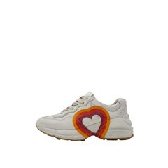 [34.5] 구찌 여성 인터로킹 G 하트 레더 리이톤 롸이톤 스니커즈