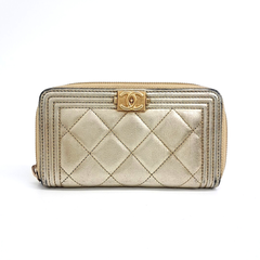 샤넬 보이 중지갑