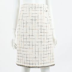샤넬 트위드 스커트
