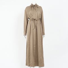 에르메스 실크 롱 원피스