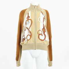 에르메스 실크 니트 집업 점퍼