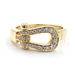 프레드 다이아 포스텐 반지 (미듐)