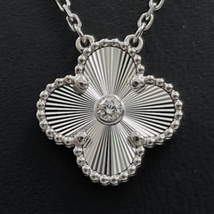 반클립앤아펠 1P 다이아 빈티지 알함브라 목걸이