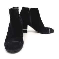 샤넬 스웨이드 앵클 부츠