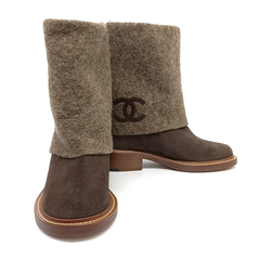 샤넬 미들 부츠