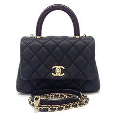 샤넬 캐비어 코코핸들19 AS2215