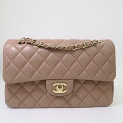 샤넬 클래식 스몰 램스킨 금장 체인 숄더백