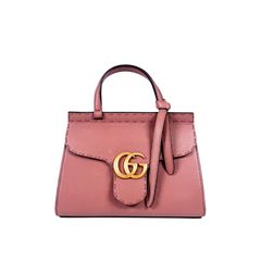 [MINI] 구찌 마몬트 마틀라세 탑핸들 투웨이 토트백 숄더백 미니 핑크