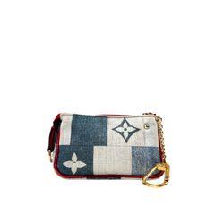 [OS] 루이비통 모노그램 데님 포쉐트 키링 코인퍼스 파우치 마이크로