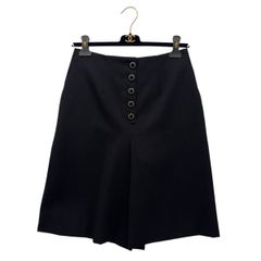 샤넬 울 버뮤다 쇼츠 반바지 블랙 셋업 P75462 Y63883