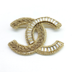 샤넬 로고 브로치