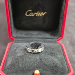 까르띠에 LOVE 러브 링 반지 다이아몬드 화이트 골드