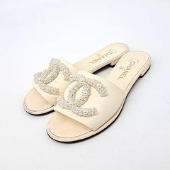 샤넬 진주 슬리퍼