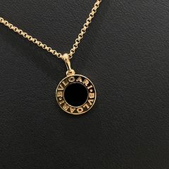 불가리 불가리 네크리스 로즈골드 블랙 오닉스 펜던트 목걸이 359320 Y23715