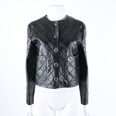 샤넬 가죽 자켓