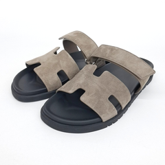 에르메스 스웨이드 시프레 슬리퍼