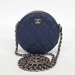 샤넬 캐비어 라운드 미니 크로스백 AP0245