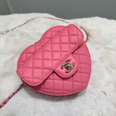 샤넬 하트백 라지 핑크 샴골 크로스백 AS3191 Y65636