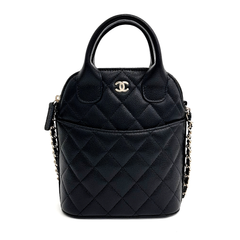 샤넬 캐비어 탑핸들 체인백