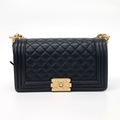 샤넬 램스킨 보이백 미듐