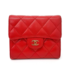 샤넬 캐비어 반지갑