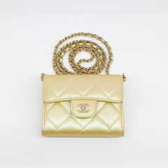 샤넬 캐비어 체인 카드지갑