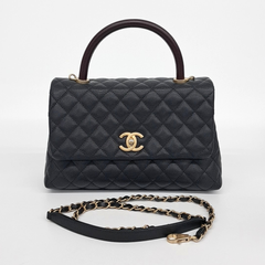 샤넬 캐비어 코코핸들28 A92991