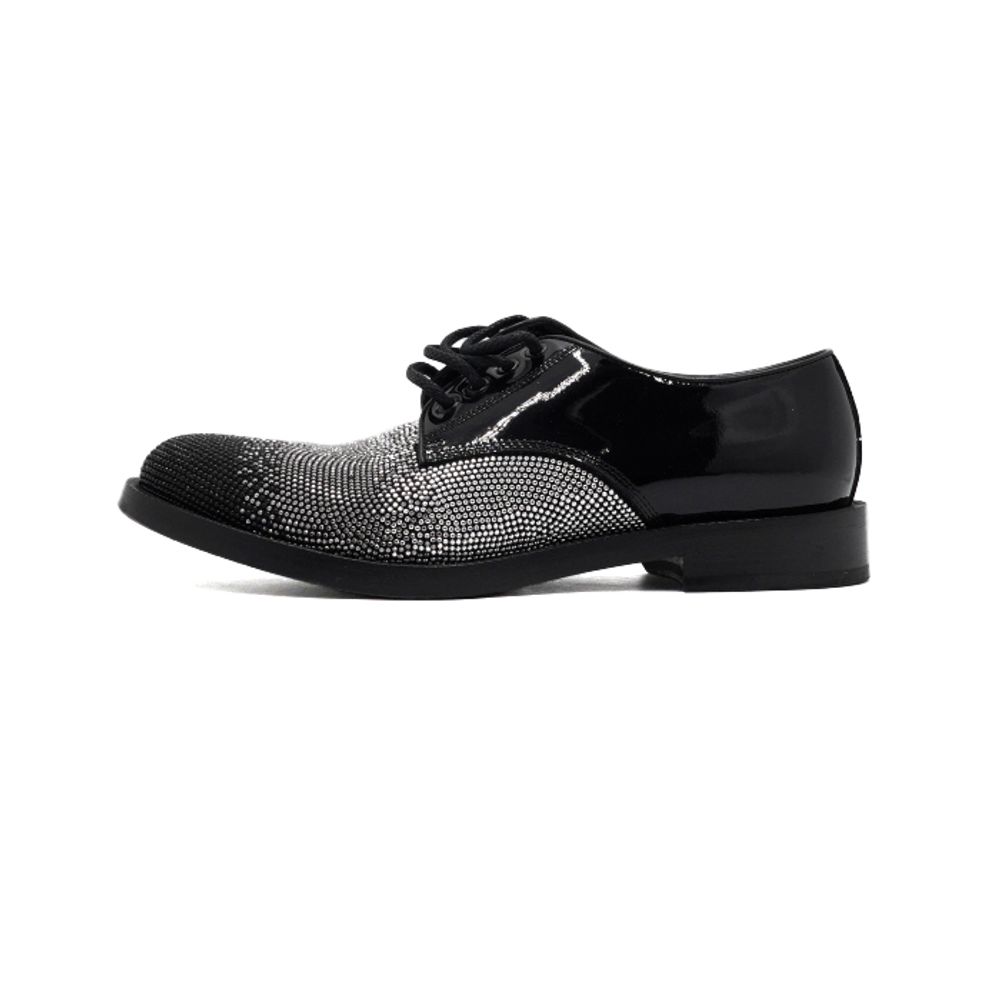 Louis Vuitton 루이비통 JIMMY CHOO(지미추) 블랙 페이던트 스터드 레이스업 옥스포드 남성 로퍼 구두aa61289 상품 이미지 1