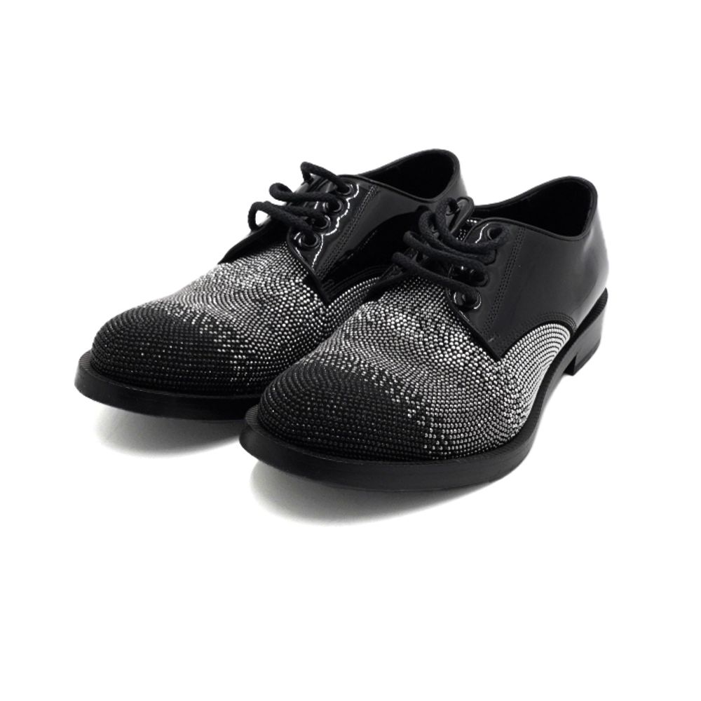 Louis Vuitton 루이비통 JIMMY CHOO(지미추) 블랙 페이던트 스터드 레이스업 옥스포드 남성 로퍼 구두aa61289 상품 이미지 3