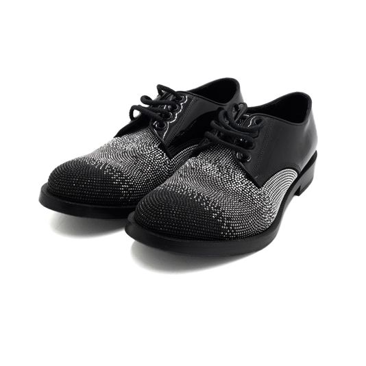 Louis Vuitton 루이비통 JIMMY CHOO(지미추) 블랙 페이던트 스터드 레이스업 옥스포드 남성 로퍼 구두aa61289 상품 이미지 3