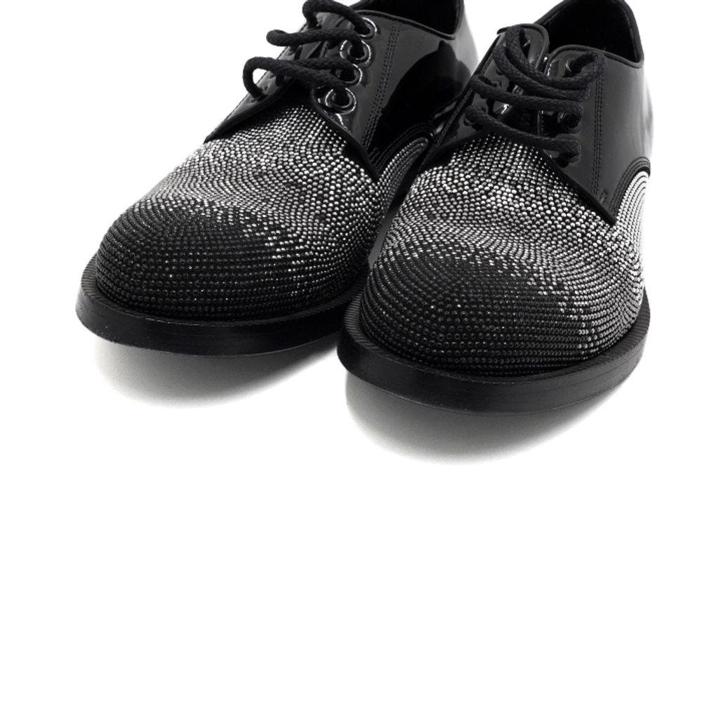 Louis Vuitton 루이비통 JIMMY CHOO(지미추) 블랙 페이던트 스터드 레이스업 옥스포드 남성 로퍼 구두aa61289 상품 이미지 5