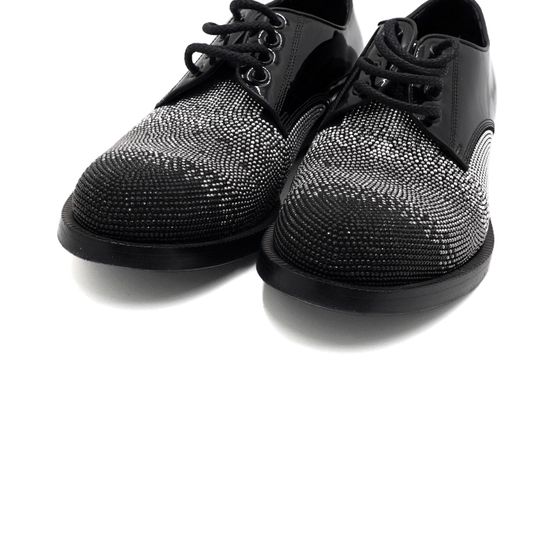 Louis Vuitton 루이비통 JIMMY CHOO(지미추) 블랙 페이던트 스터드 레이스업 옥스포드 남성 로퍼 구두aa61289 상품 이미지 5