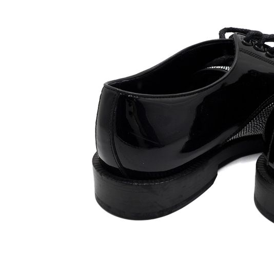Louis Vuitton 루이비통 JIMMY CHOO(지미추) 블랙 페이던트 스터드 레이스업 옥스포드 남성 로퍼 구두aa61289 상품 이미지 7