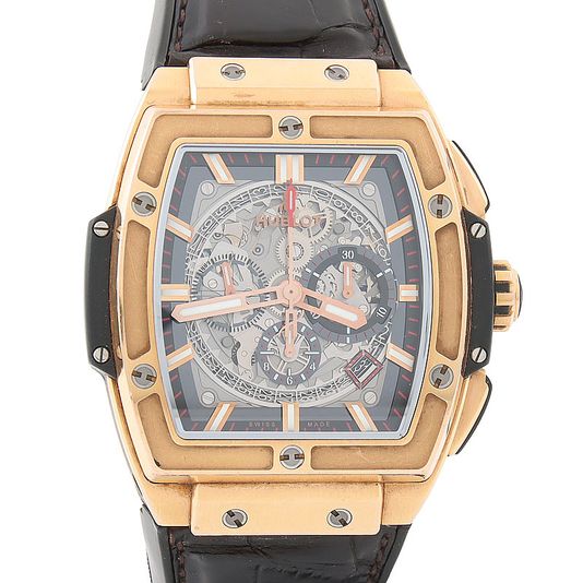HUBLOT 위블로 스피릿 오브 빅뱅 크로노 골드 시계 (601.OX.0183.LR) 상품 이미지 1