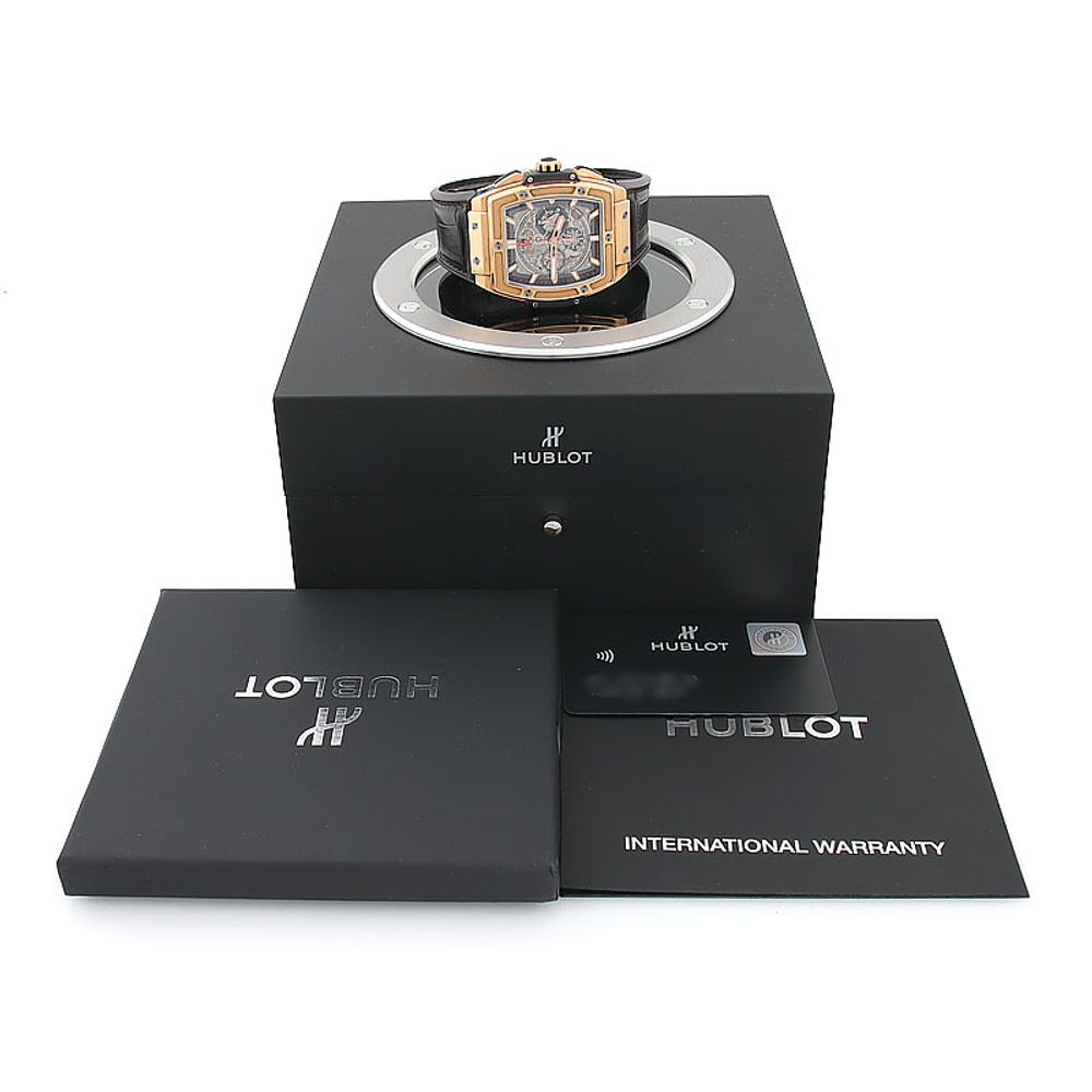 HUBLOT 위블로 스피릿 오브 빅뱅 크로노 골드 시계 (601.OX.0183.LR) 상품 이미지 7