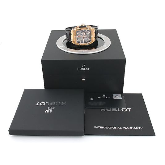HUBLOT 위블로 스피릿 오브 빅뱅 크로노 골드 시계 (601.OX.0183.LR) 상품 이미지 7