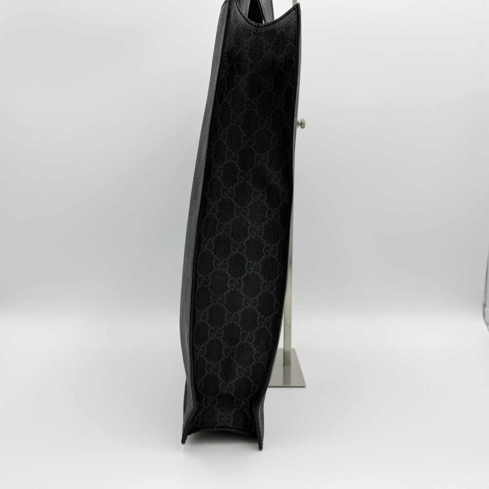 Gucci 구찌 GG 캔버스수프림 블랙 라지 토트백 숄더백 남성 495559 가방 상품 이미지 3