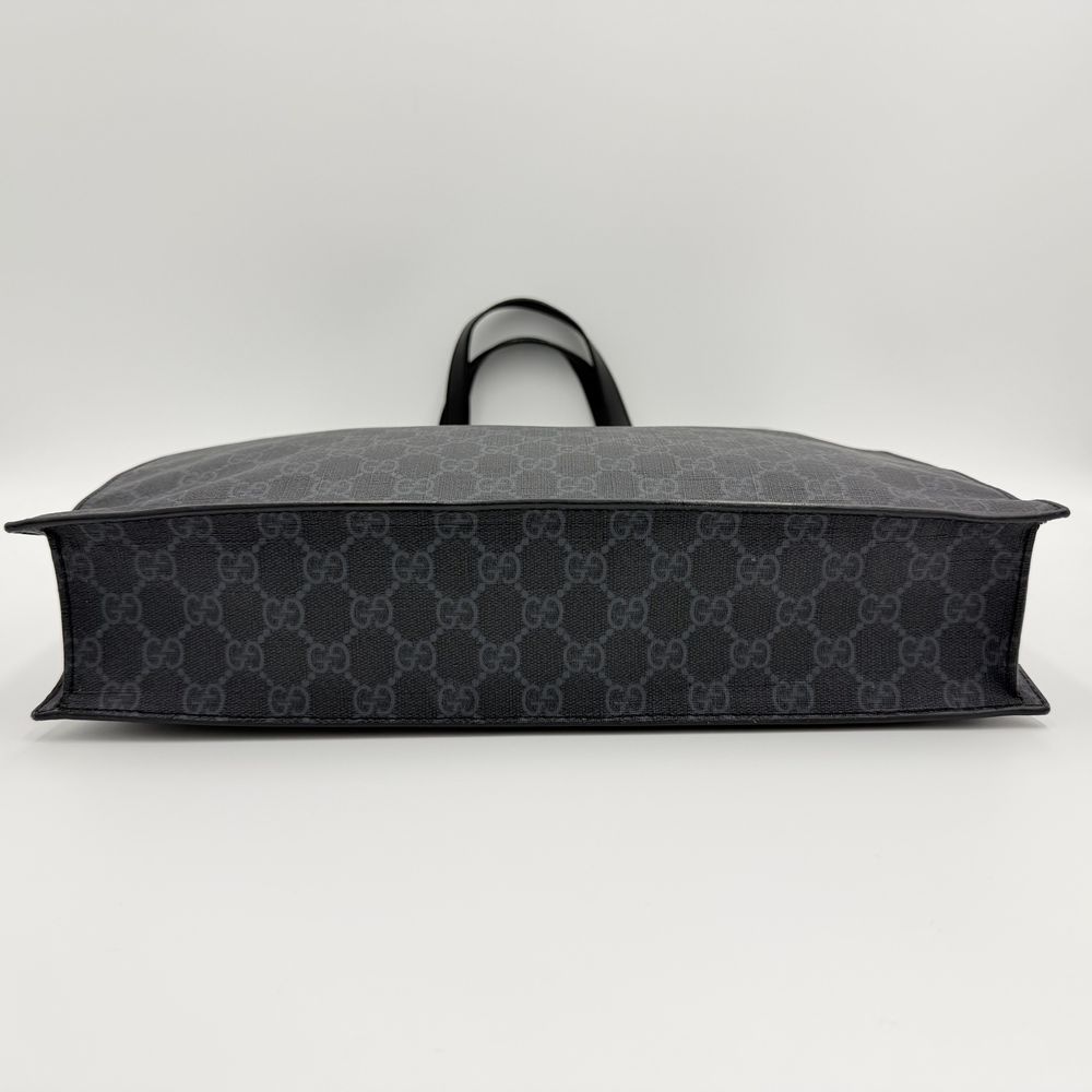 Gucci 구찌 GG 캔버스수프림 블랙 라지 토트백 숄더백 남성 495559 가방 상품 이미지 6