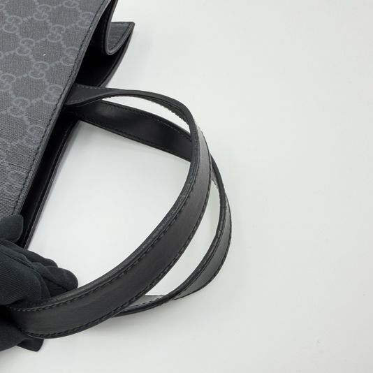 Gucci 구찌 GG 캔버스수프림 블랙 라지 토트백 숄더백 남성 495559 가방 상품 이미지 7