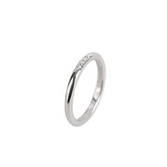 (중고명품반지)티파니앤코 클래식 웨딩밴드 플래티늄 다이아 3P 9호 2mm