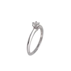 (중고명품)티파니앤코 세팅 웨딩링 플래티늄 다이아 0.30ct 12호 1.8mm