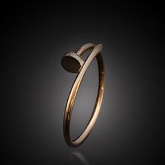 (중고명품/백화점)까르띠에 저스트앵끌루 18K 로즈골드 다이아 못 팔찌 15호