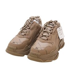 (중고명품)발렌시아가 536737W2FA19911 올 오버 로고 트리플 S 41사이즈