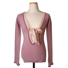 트윈셋 연보라 앙고라 니트 55