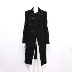 발망 PB7730A025 17시즌 울 블랙 더블 버튼 여성 코트aa38515