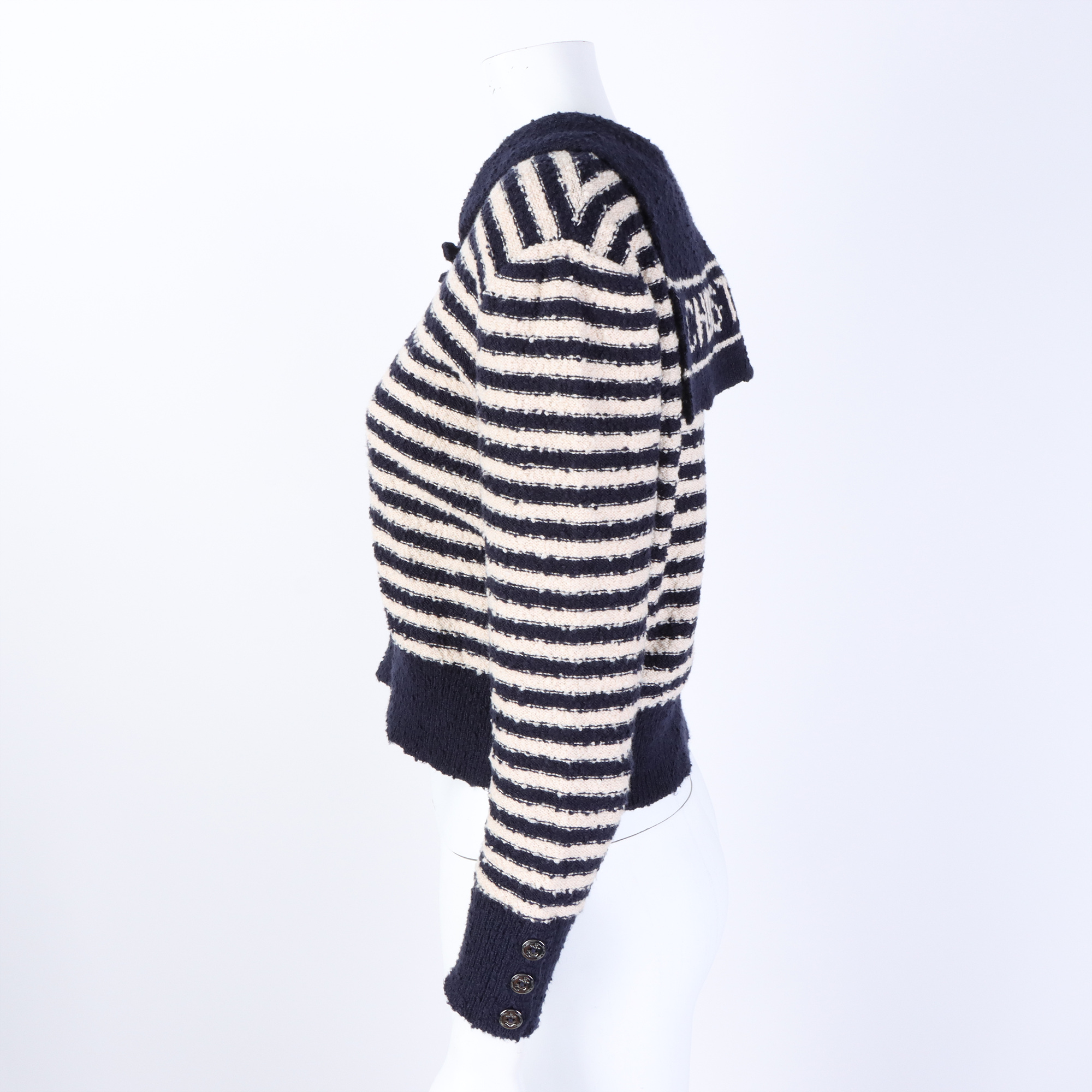CHRISTIAN DIOR Stripe Long Sleeve Knit 125562 | eBay