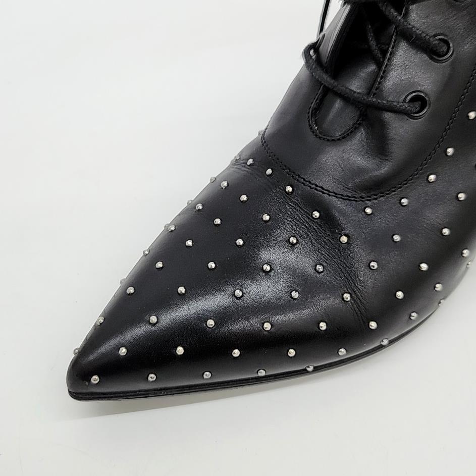 SAINT LAURENT Yves Studded Ankle Boots 123457 | eBay